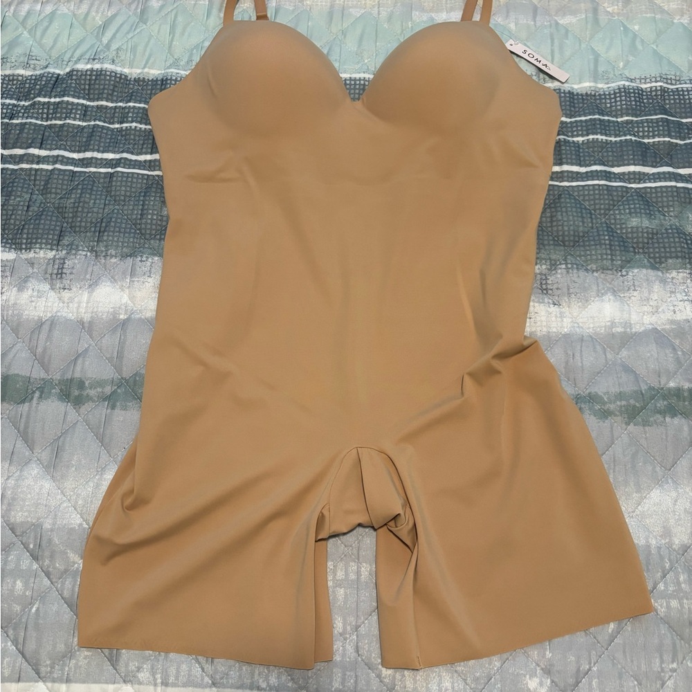 Soma Tan Shapewear Bodysuit and those cooling body shaper warm amber NWT
